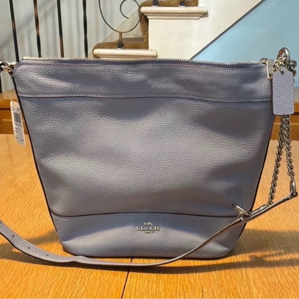 NWT Coach Steel Blue LTH Paxton Duffle